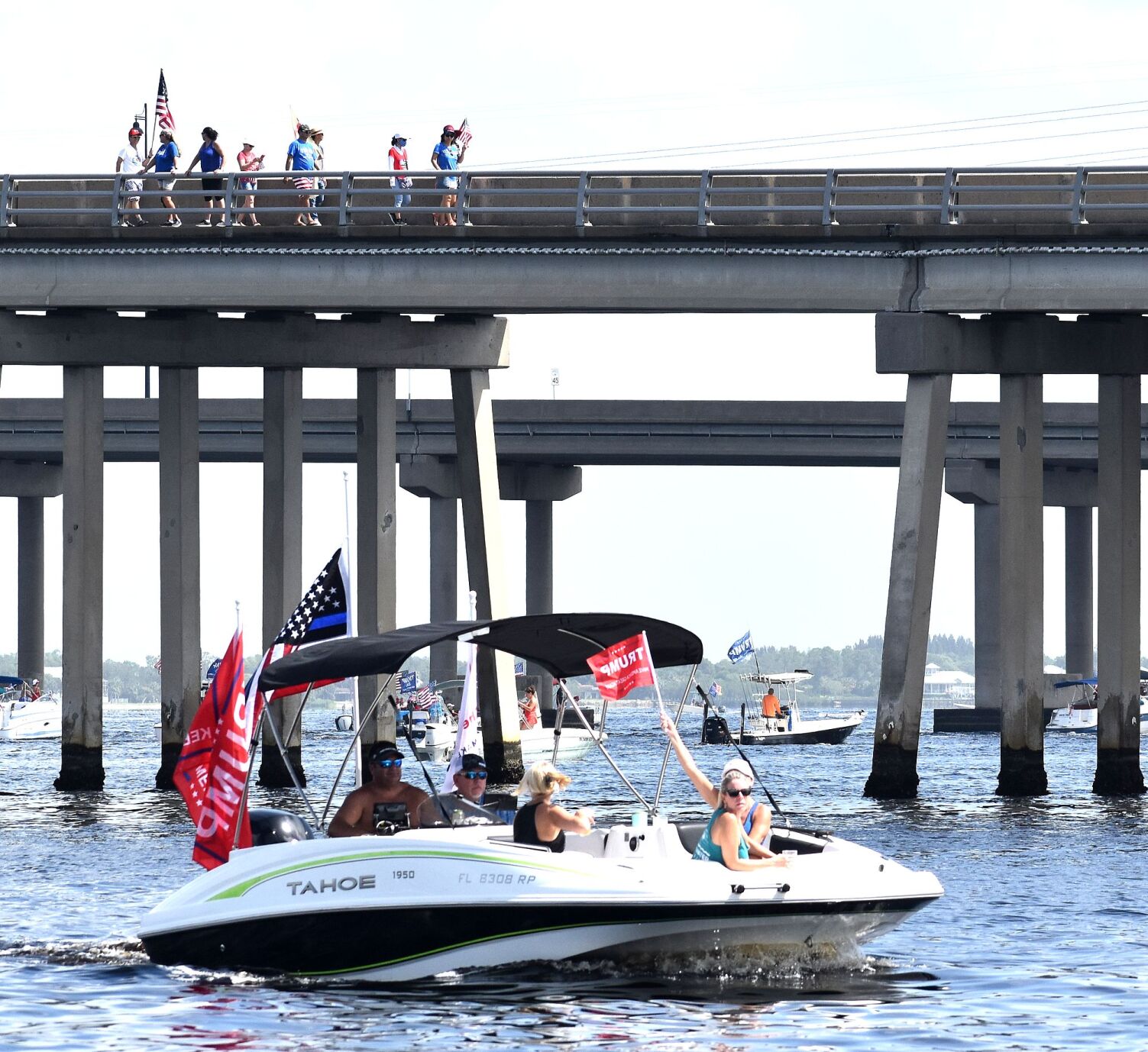 Sunday President Trump boat parade in Charlotte Harbor